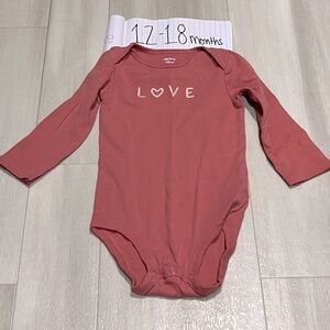 Carters Long Sleeve Body Suit